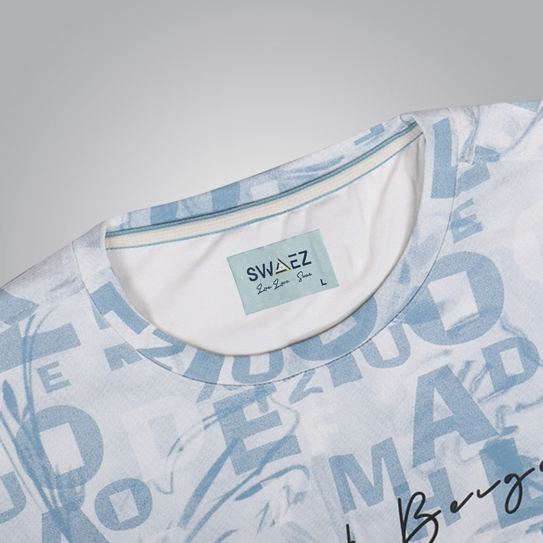 Blue And Beige Tee