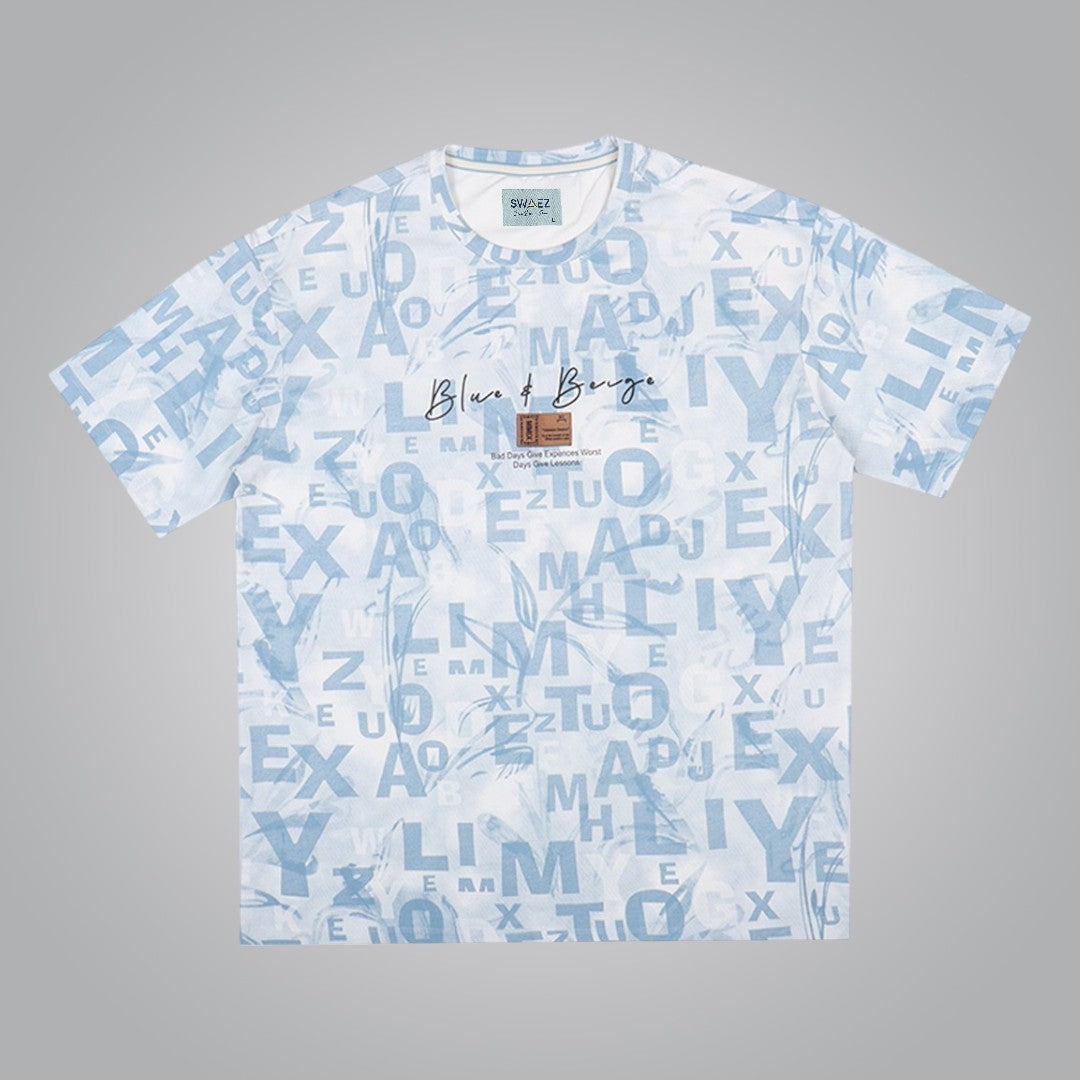 Blue And Beige Tee