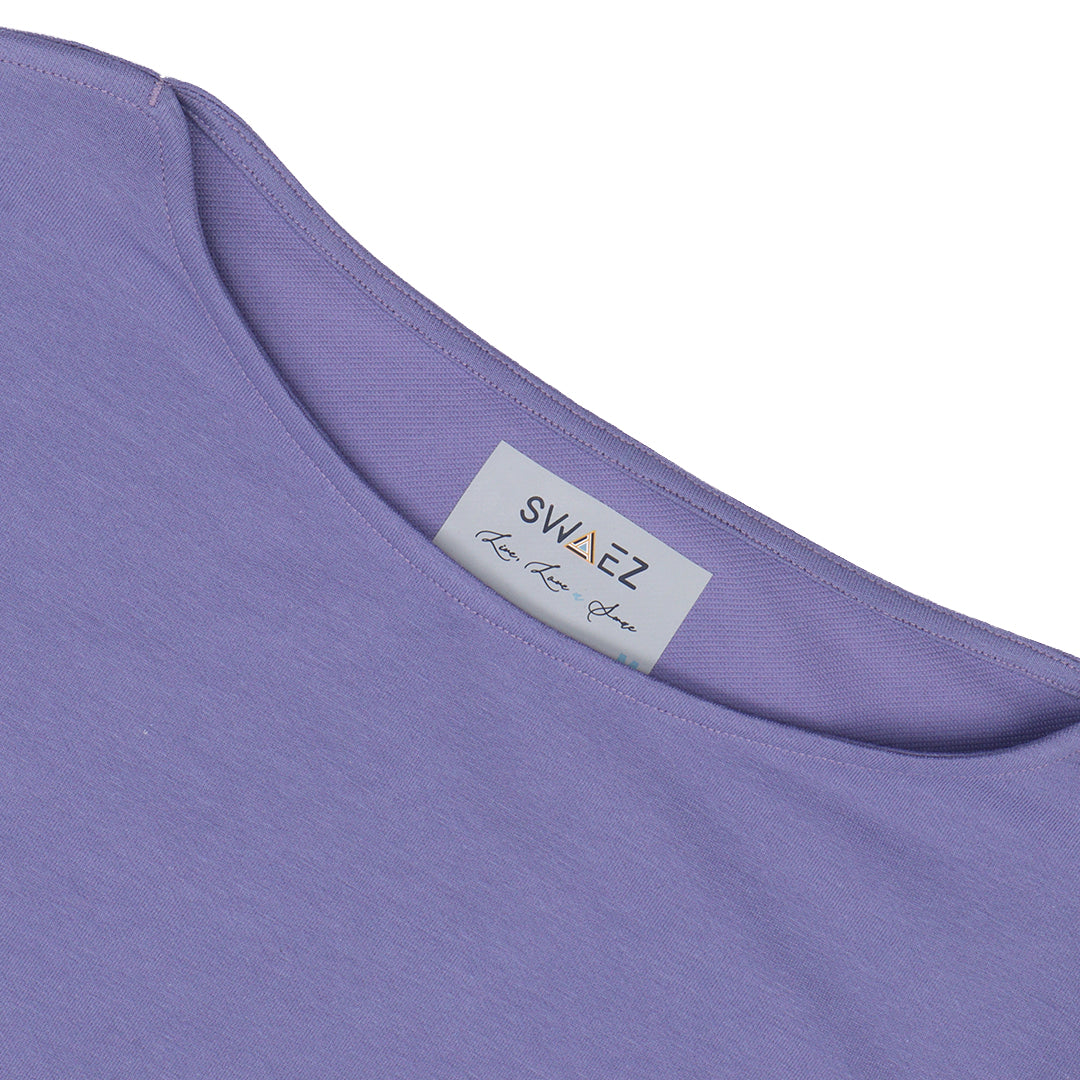 Boat Neck Quarter Sleeves