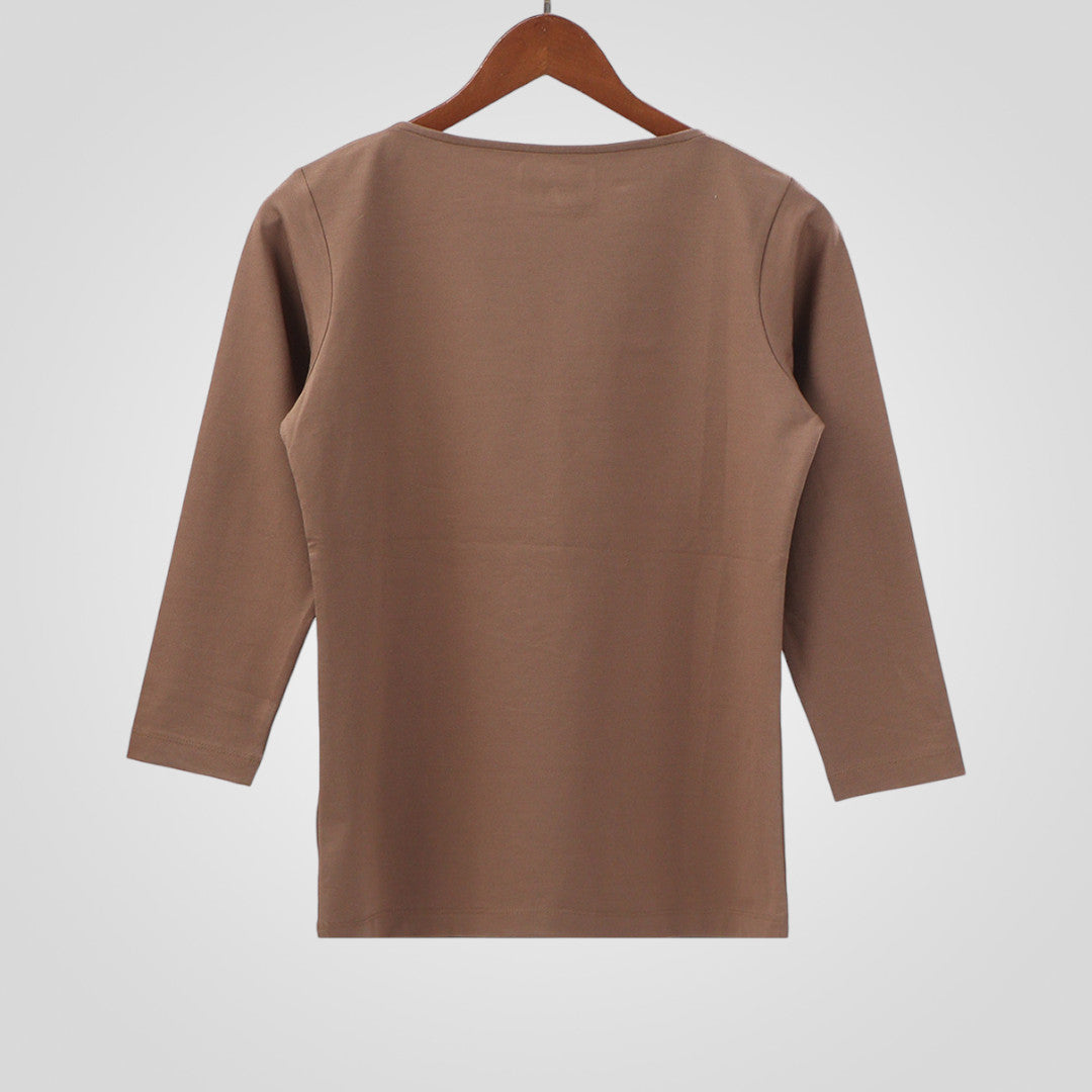 Boat Neck Quarter Sleeves