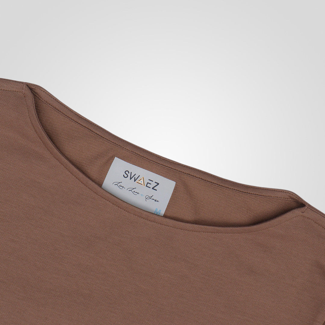 Boat Neck Quarter Sleeves