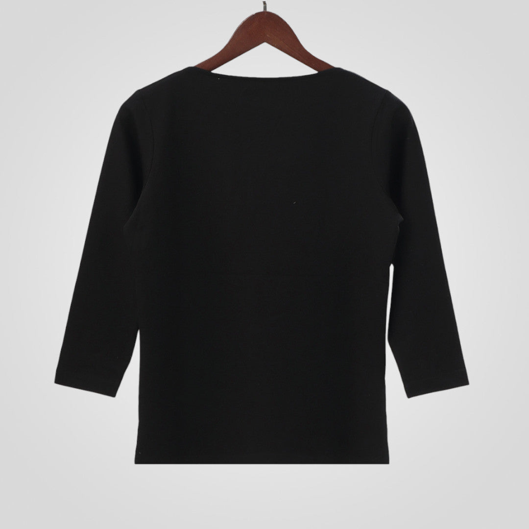 Boat Neck Quarter Sleeves