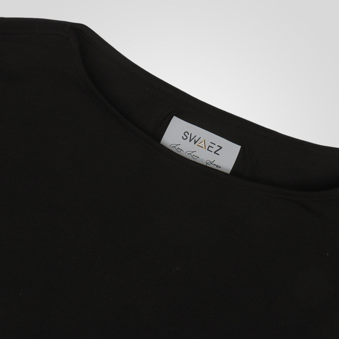 Boat Neck Quarter Sleeves