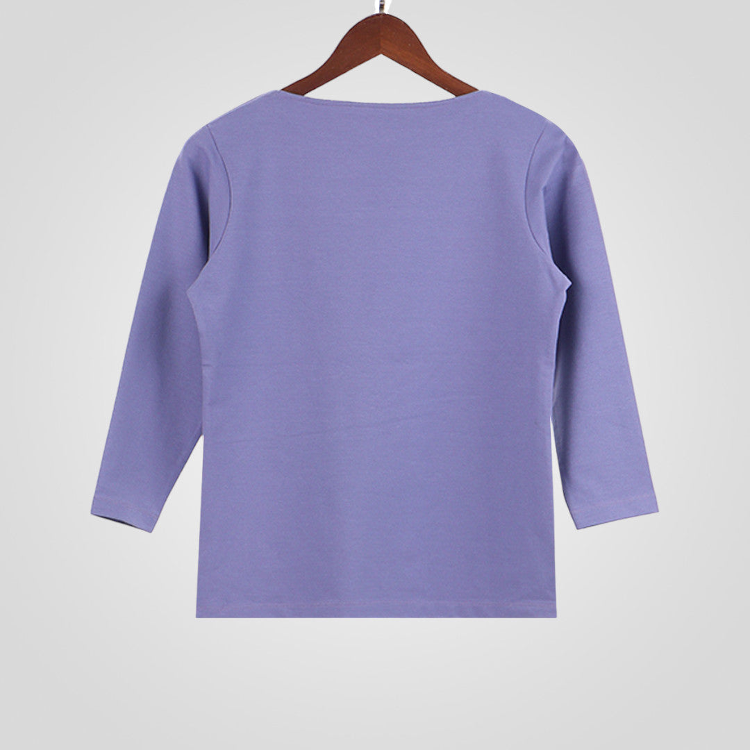 Boat Neck Quarter Sleeves