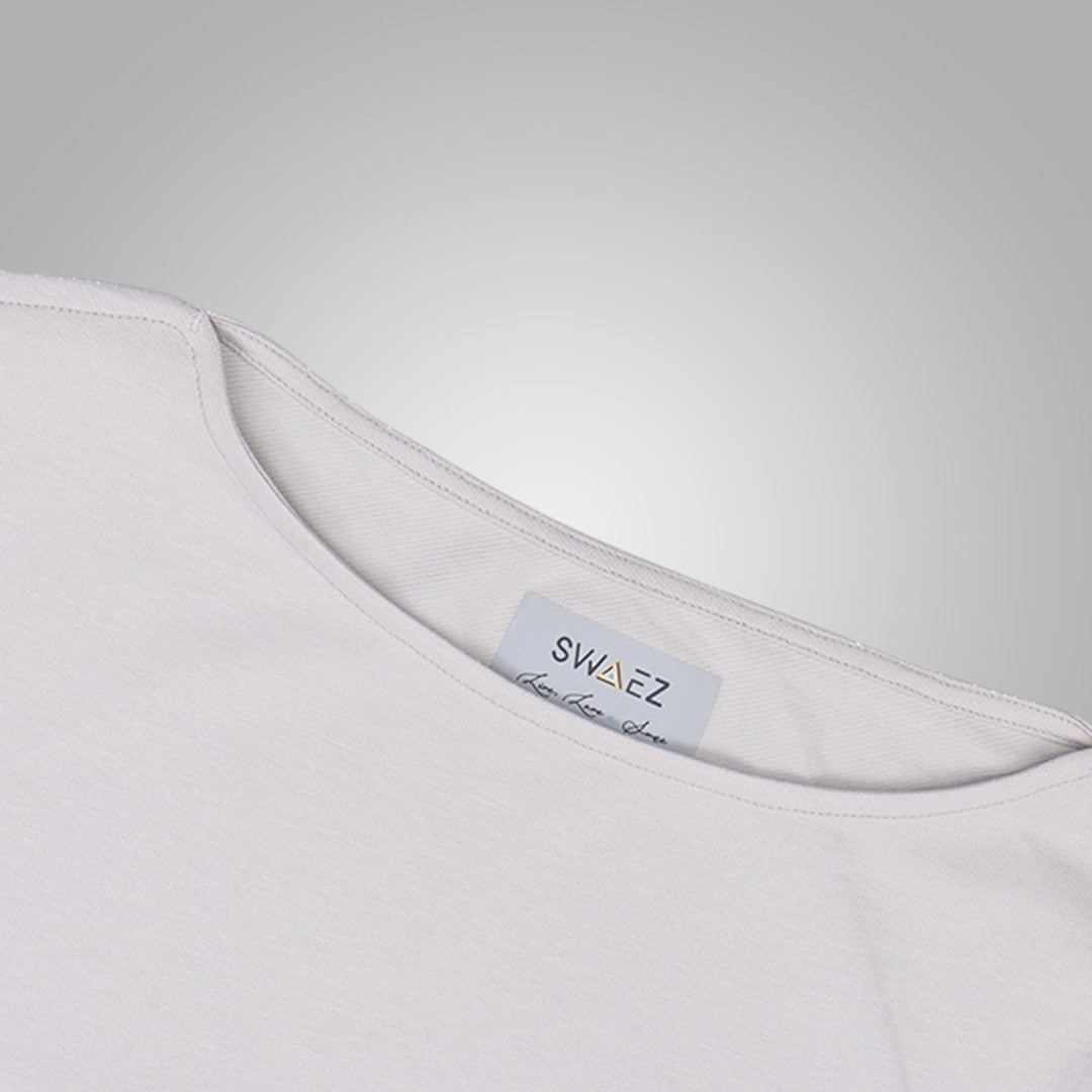Boat Neck Quarter Sleeves