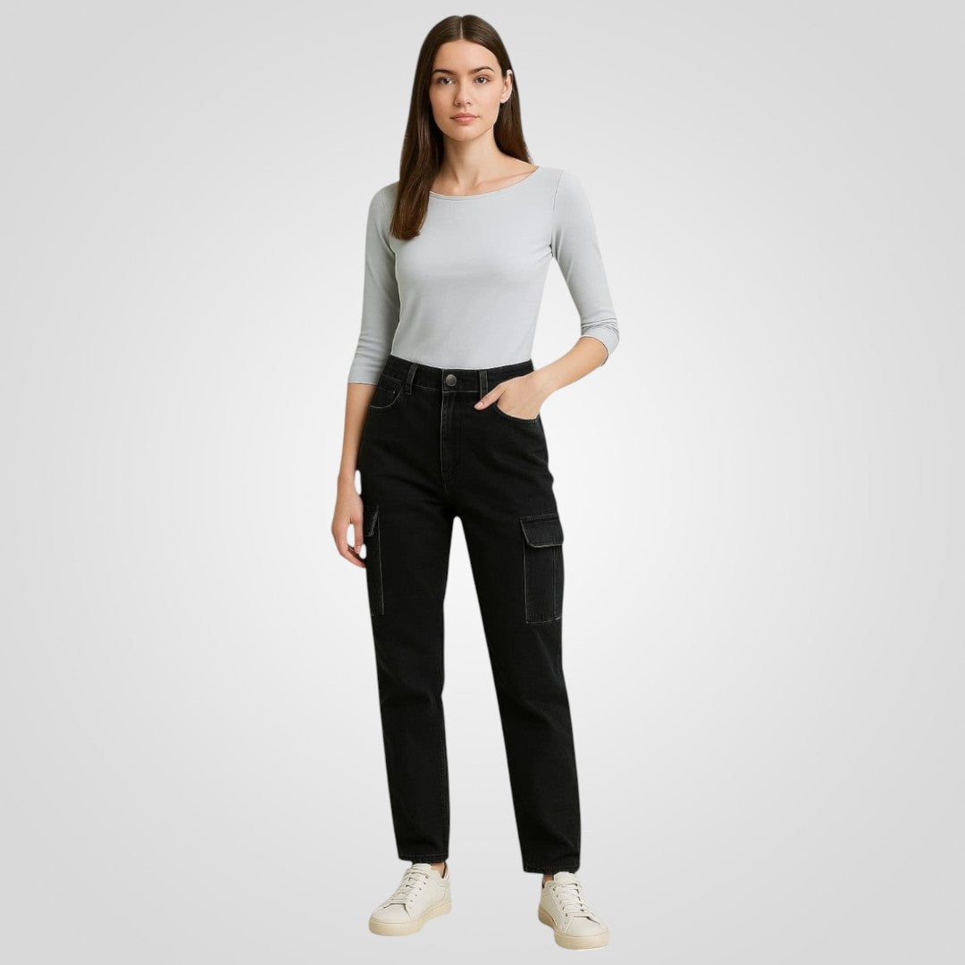 Boat Neck Quarter Sleeves