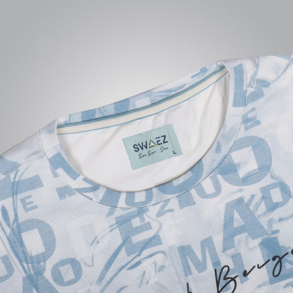 Blue And Beige Tee
