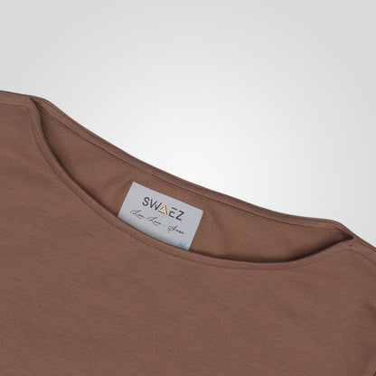 Boat Neck Quarter Sleeves