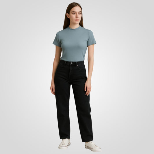 T Neck Tee Slim Fit