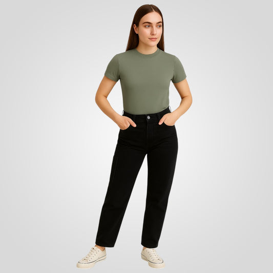 T Neck Tee Slim Fit
