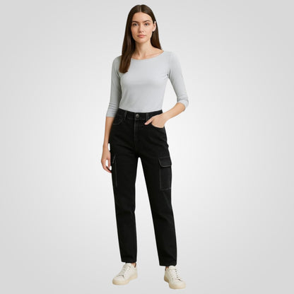 Boat Neck Quarter Sleeves