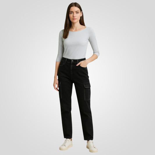 Boat Neck Quarter Sleeves