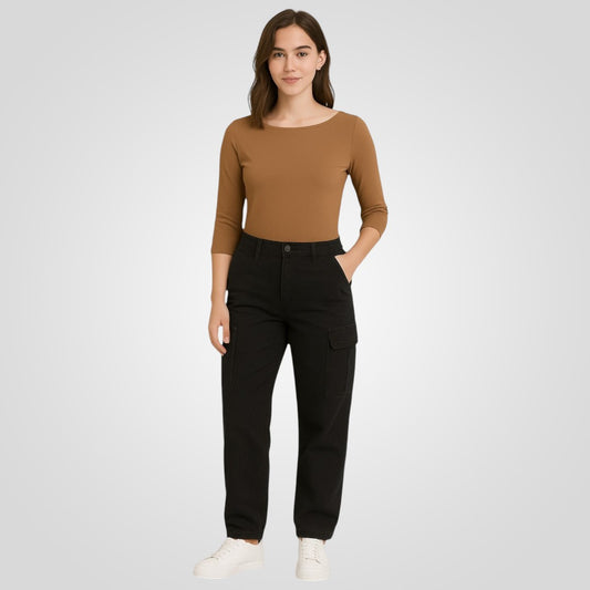 Boat Neck Quarter Sleeves