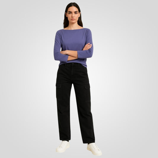 Boat Neck Quarter Sleeves