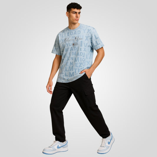 Blue And Beige Tee